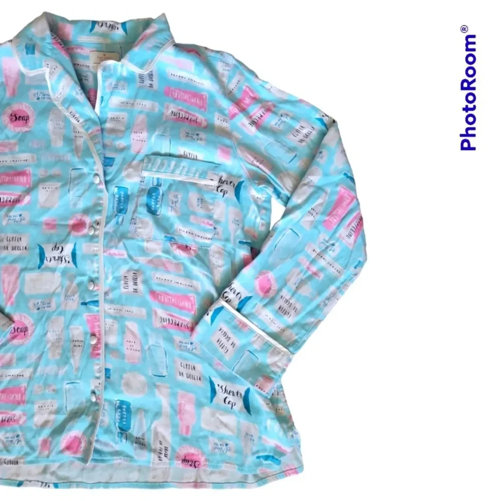 KATE SPADE DREAM A LITTLE DREAM PAJAMA TOP - S